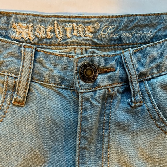 Machine distressed hi-waist denim shorts 30 - Picture 12 of 12